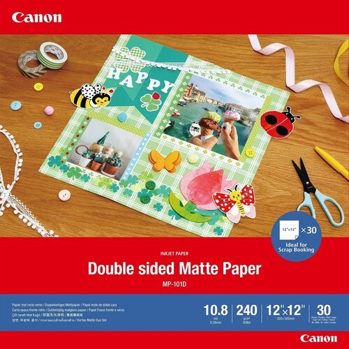 Papier photo mat double face Canon 12 x 12 - 12" (304,80 mm)