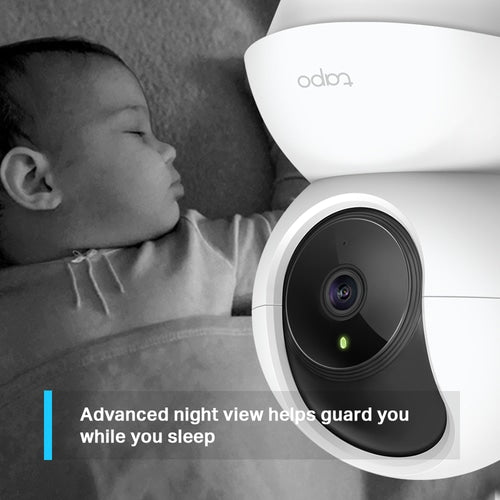 Tapo C200 Indoor HD Network Camera - Color - White - 30 ft (9.14 m) Night Vision