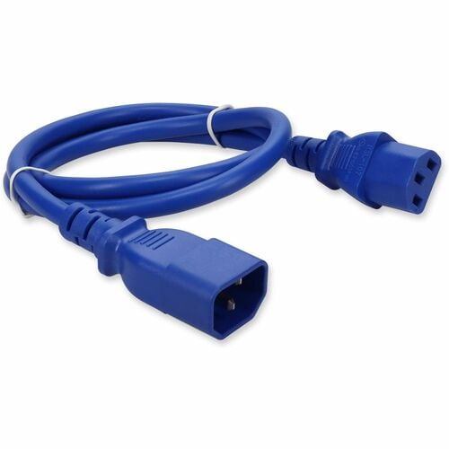 AddOn Power Extension Cord - For Computer - 14 Gauge - 120 V AC / 15 A
