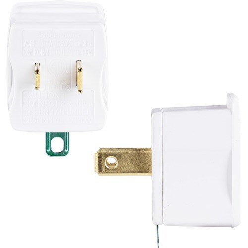 CyberPower GT1W2PK Multipack - (2) Adaptateurs 3 broches vers 2 broches, blanc, édition limitée