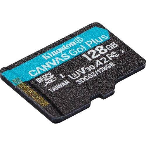 128GB MICROSDXC CANVAS GO PLUS 170R A2 U3 V30 SINGLE PACK W/O A