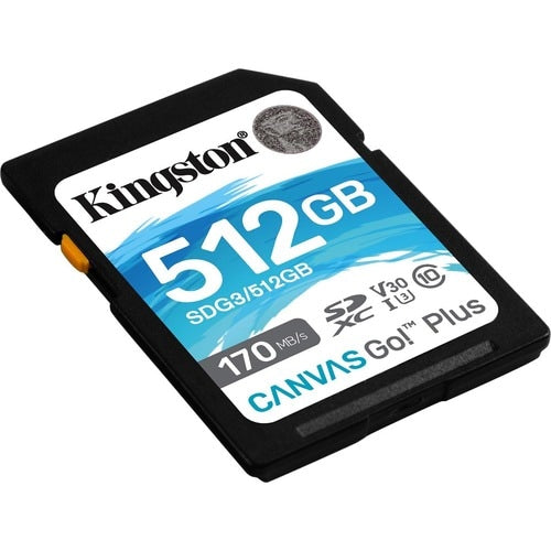 Carte mémoire SDXC CANVAS GO PLUS 170R C10 UHS-I U3 V30 512 Go