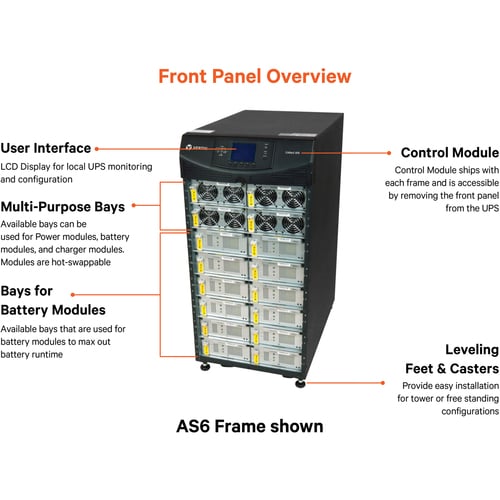 Vertiv Liebert APS AS3 5 kVA escalable a 15 kVA N+1 - 15 minutos de máxima potencia