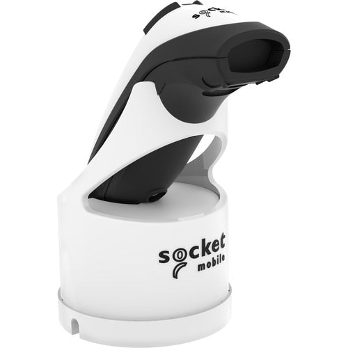 Lecteur de codes-barres laser Socket Mobile DuraScan® D730, blanc et station de charge - Wir