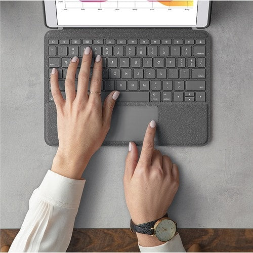 Funda con teclado y cubierta táctil Logitech Combo para iPad (7.º)