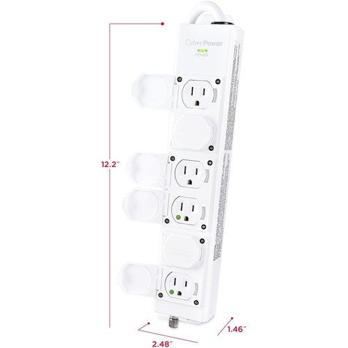 Multiprise 6 prises CyberPower CyberPower MPV615P - NEMA 5-15P-HG -