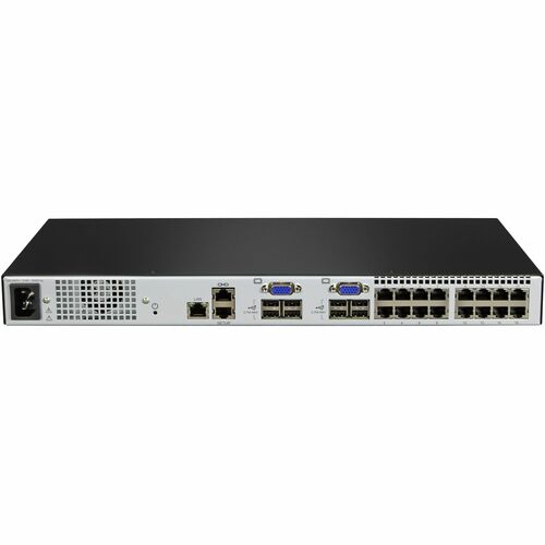 KVM DE VISTA AUTOMÁTICA DE 16 PUERTOS CON 2 VM LOCALES Y 1 REMOTA CAC TAA