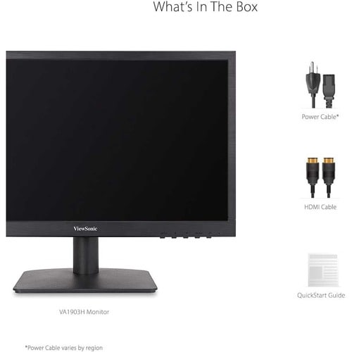 Moniteur LED HD ViewSonic Value VA1903H 19" - 16:9 - Noir