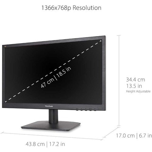 Moniteur LED HD ViewSonic Value VA1903H 19" - 16:9 - Noir
