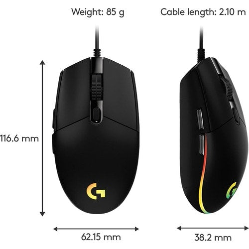 SOURIS DE JEU G203 LIGHTSYNC NOIRE