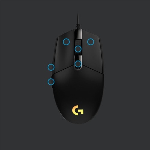 SOURIS DE JEU G203 LIGHTSYNC NOIRE