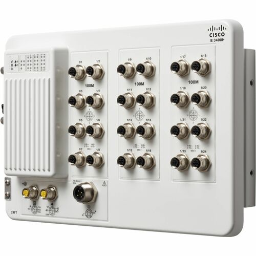 CATALYST IE3400 HEAVY DUTY W/24 FE M12 INTERFACES IP67 NA