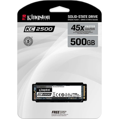 SSD NVME KC2500 M.2 2280 de 500 GB