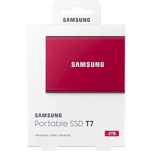 2TB USB 3.2 GEN. 2 T7 PORTABLE SSD RED