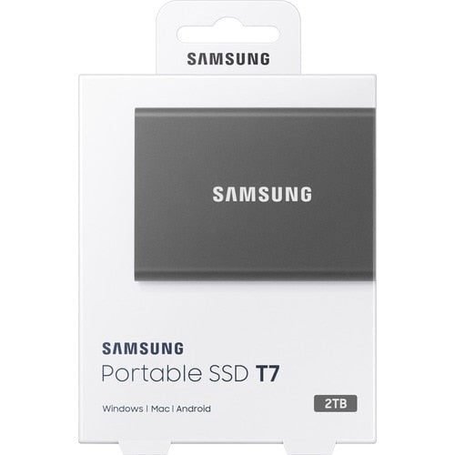 SSD PORTÁTIL T7 DE 2 TB USB 3.2 GEN. 2 GRIS