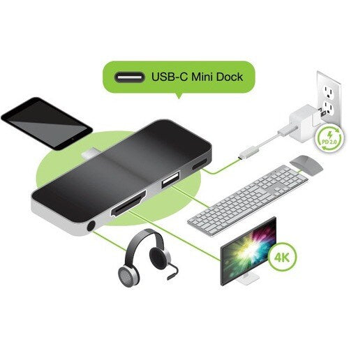 Mini station d'accueil de voyage USB-C IOGEAR