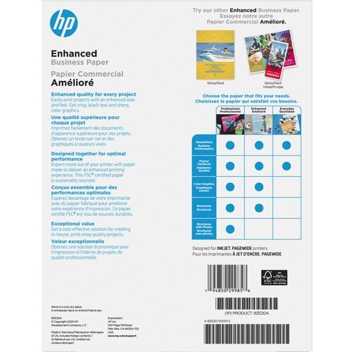 150PK 200-SHEET A4 MULTIPURPOSE MATTE 40LBS HP ENHANCED INKJET