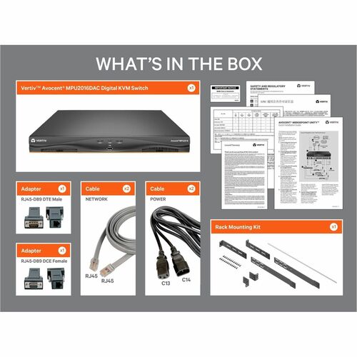 16PORT 2 DIGITAL KVM PATHS DUAL AC POWER SUPPLY 1 LOCALU TAA