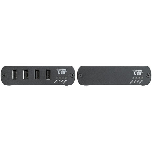 Extensor USB 2.0 de 4 puertos StarTech.com a través de concentrador de red Ethernet/IP (hasta 100 m)
