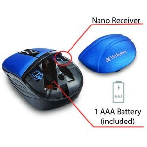 WL MINI TRAVEL MOUSE  COMMUTER MULTI 6 SERIES BLUE