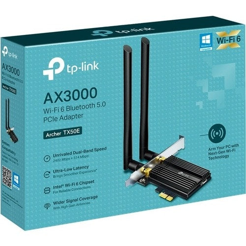 Tp Link TP-Link TX50E IEEE 802.11ax Bluetooth 5.0 Dual Band Wi