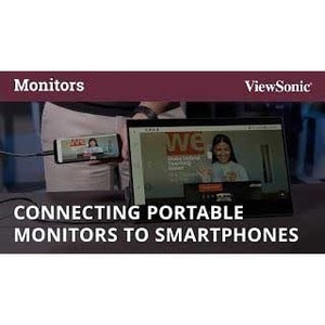 Écran Viewsonic 15,6 pouces, dalle IPS, résolution 1920 x 1080 - 15,6 pouces visible - en