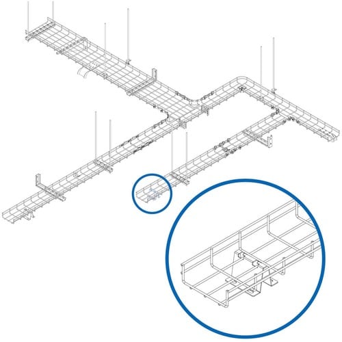 Tripp Lite by Eaton SmartRack SRWBUNVBASE Floor Mount for Cable Tray