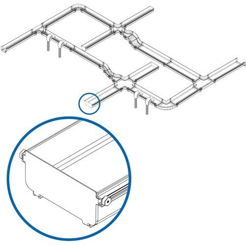 Tapa de extremo sin herramientas de Tripp Lite by Eaton para sistema de enrutamiento de fibra