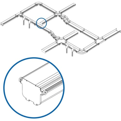 Tripp Lite by Eaton Toolless End Cap for Fiber Routing System