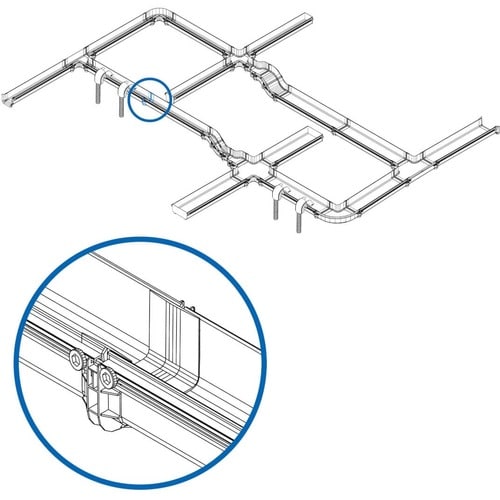 Acoplador sin herramientas Tripp Lite de Eaton para sistema de enrutamiento de fibra