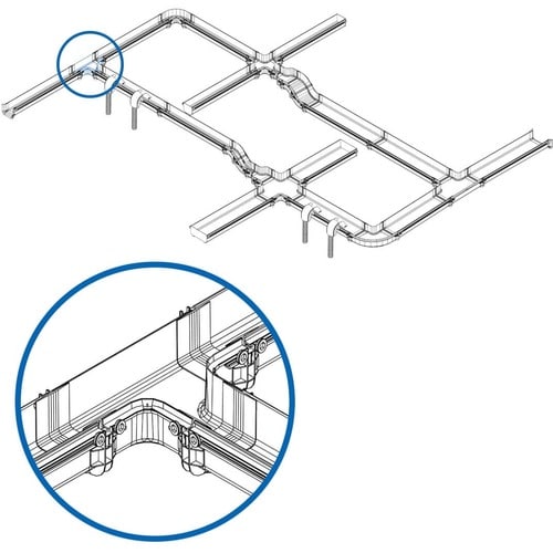 Tripp Lite by Eaton - Cable horizontal sin herramientas de 90 grados