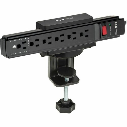 Support de serrage Tripp Lite par Eaton CLAMPUSBLK pour multiprise, protection contre les surtensions