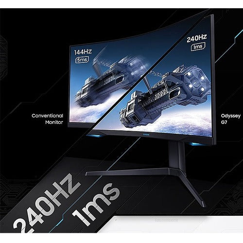 Samsung Odyssey G7 C27G75TQSN 27\" Class WQHD Curved Screen Gaming LCD Monitor - 16:9