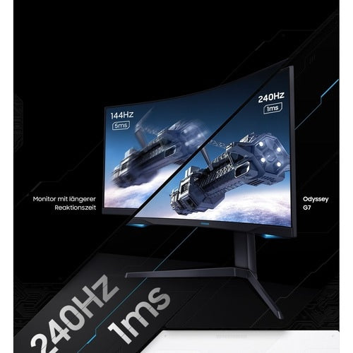 ODYSSEY G7 32IN CURVED QLED 2560X1440 2500 1 HDMI BLK 1MS