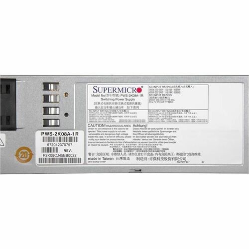 1U 2000W 90-264VAC/47-63HZ AND WIDE DC INPUT 180VDC 300VDC