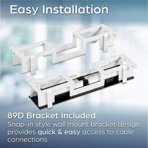 TRENDnet 12-Port Cat5e Unshielded Patch Panel, TC-P12C5V, Wall Mount,