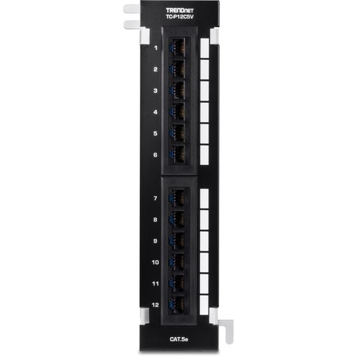 TRENDnet 12-Port Cat5e Unshielded Patch Panel, TC-P12C5V, Wall Mount,