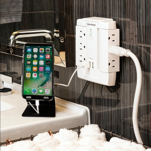 Cyber Power CyberPower MP1028WW 6-Outlet Surge Suppressor/Protector -