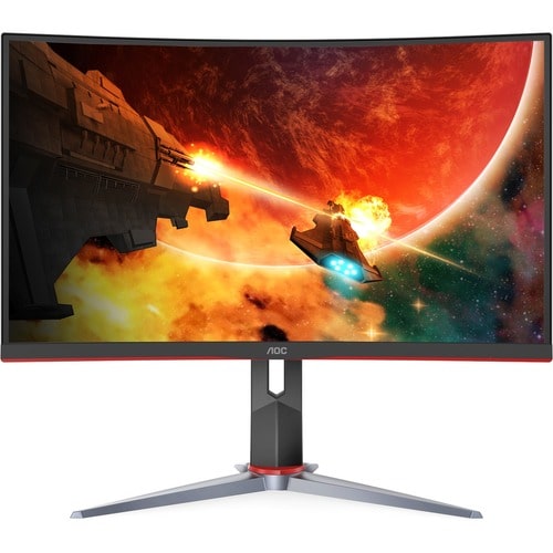 AOC C32G2 32\" Class Full HD Curved Screen Gaming LCD Monitor - 16:9 - Black