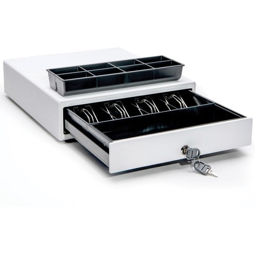 Star Micronics CD4-1416 Choice Cash Drawer, White, 14Wx16D, 4Bill-8Coin - Printe