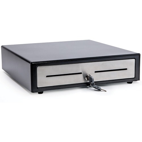 Star Micronics CD4-1416 Choice Cash Drawer, Black, 14Wx16D, Stainless Drawer Fro