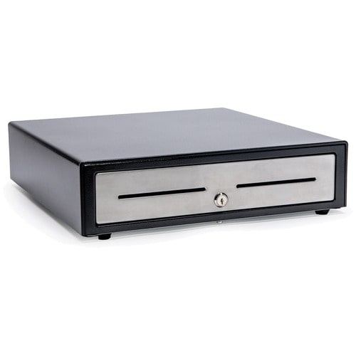 Star Micronics CD4-1416 Choice Cash Drawer, Black, 14Wx16D, Stainless Drawer Fro