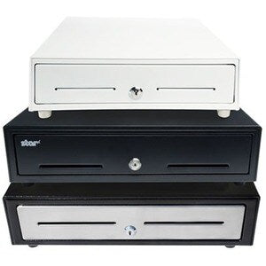 Star Micronics CD4-1616 Choice Cash Drawer, Black, 16Wx16D, Stainless Drawer Fro