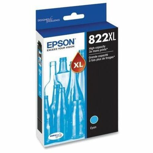 T822 CARTUCHO DE TINTA CIAN DE ALTA CAPACIDAD CON SENSORMATIC