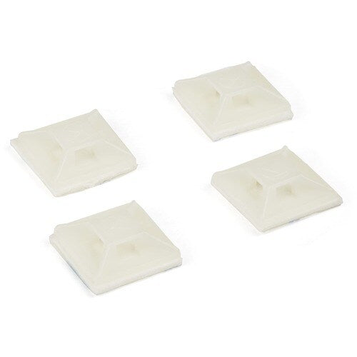 StarTech.com Lot de 100 supports de serre-câbles avec ruban adhésif pour câbles de 3,2 mm de large