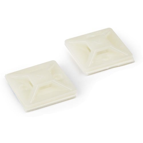 StarTech.com Lot de 100 supports de serre-câbles avec ruban adhésif pour câbles de 4,6 mm de large