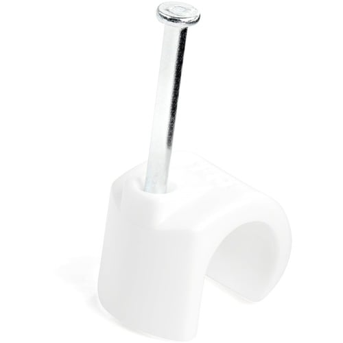 StarTech.com Lot de 100 serre-câbles XL avec clou - Pinces à clouer réutilisables - Montage sur cordon