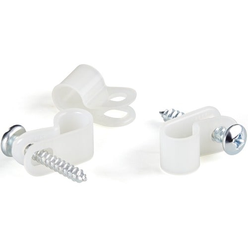 StarTech.com Lot de 100 serre-câbles à visser - Fixation/support de câble - Type R à visser
