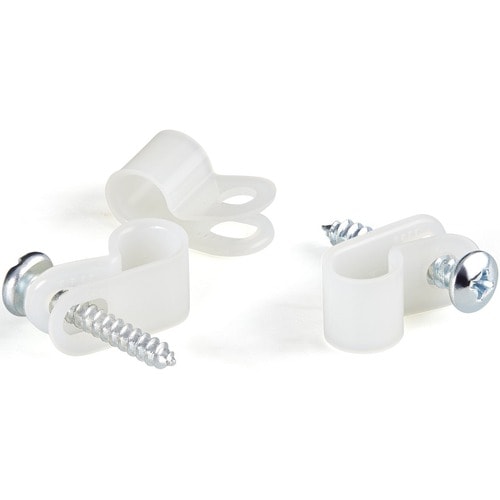 StarTech.com Lot de 100 serre-câbles à visser - Fixation/support de câble - Type R à visser