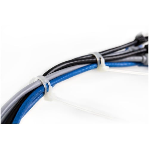 Bridas reutilizables StarTech.com de 20 cm (8"), 50 mm (1-7/8") de diámetro y 22 kg (50 lb) de resistencia a la tracción